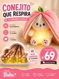 🐰 Conejito que Respira + Lámpara de Tulipanes de Regalo