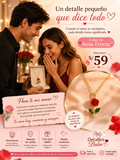 🌹 Collar de Rosa Eterna + Dedicatoria ❤️ | El Regalo Perfecto para Enamorar
