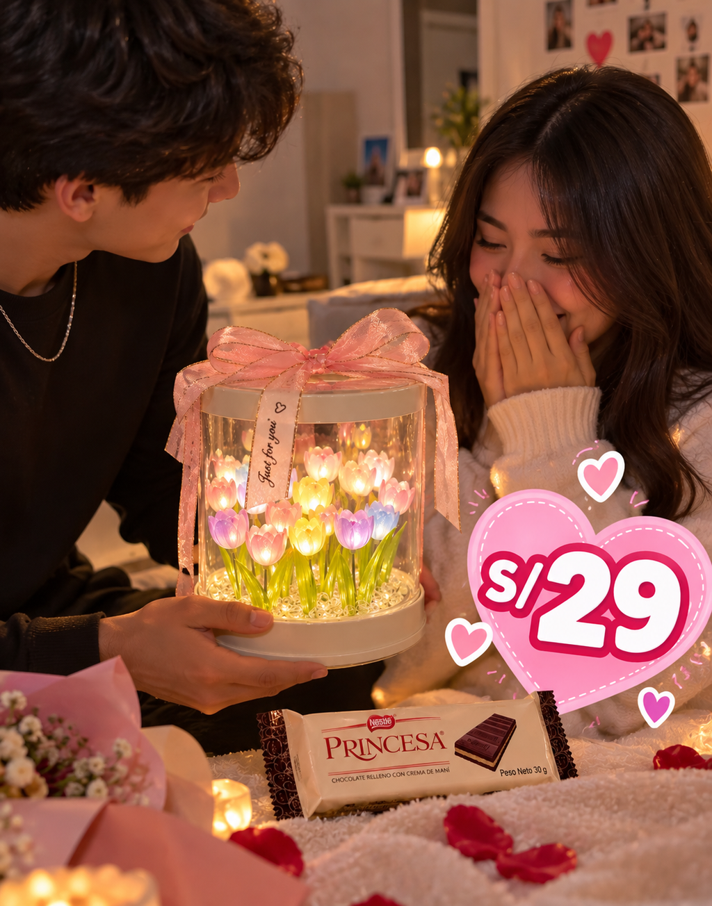 🌷 Ilumina su corazón con un detalle lleno de amor ❤️